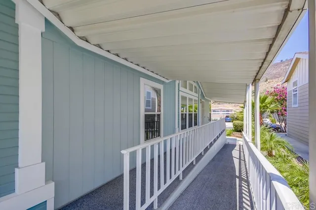 a view of a house with a porch