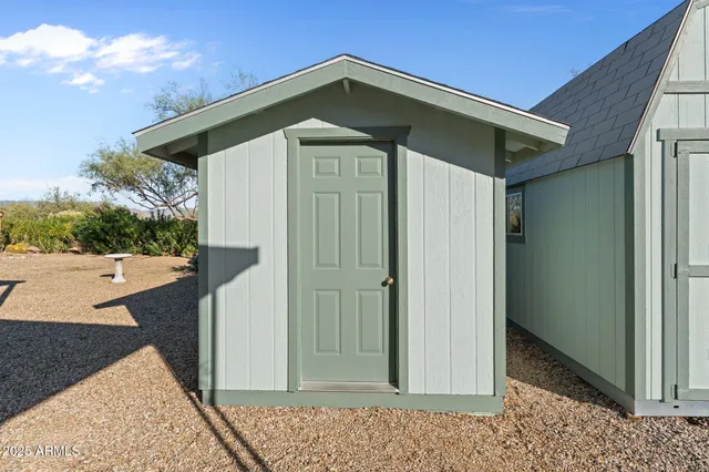 a view of a house with a outdoor space