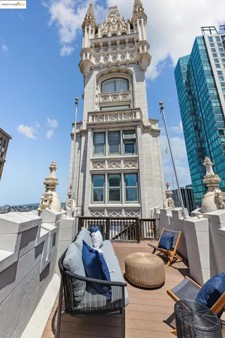 a city street lined with tall buildings