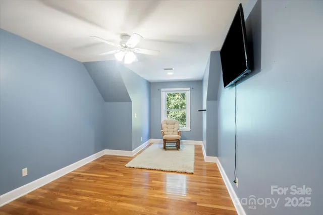 a view of a livingroom with a flat screen tv