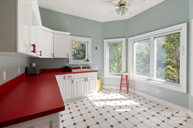 a very nice looking room with a large window