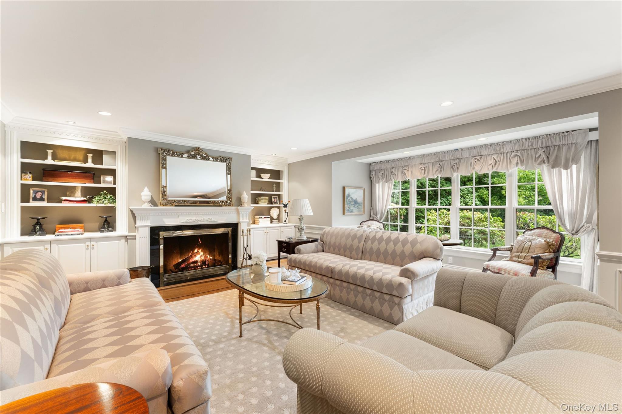 15 Sheldrake Road Scarsdale, NY 10583 - Photo 8 of 45 Living Room with fireplace