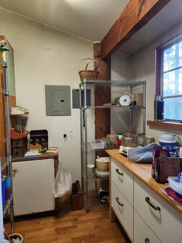 a room with furniture