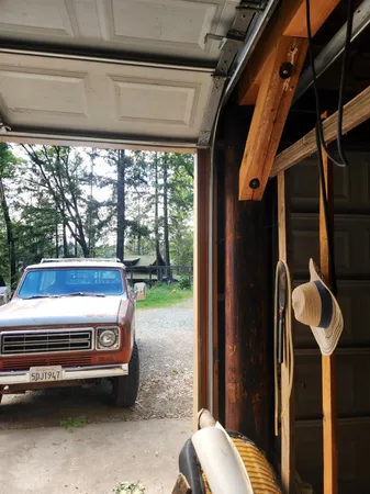 a view of outdoor space with garden