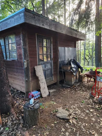 a room with storage and utility