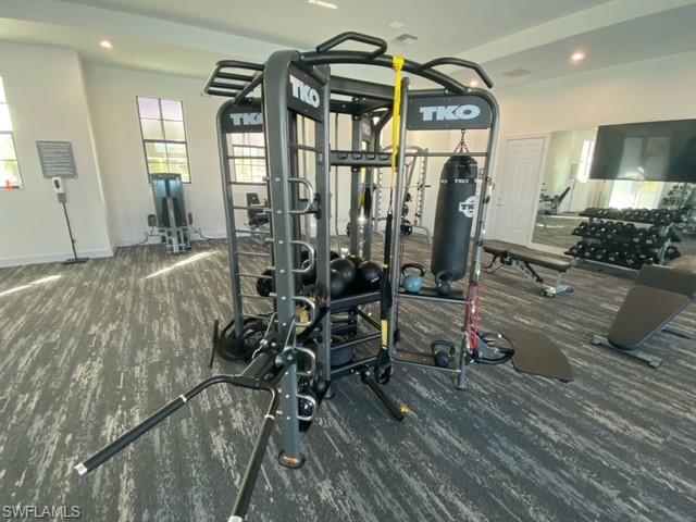 7596 Morgan Way Naples, FL 34119 - Photo 31 of 35 a view of a room with gym equipment