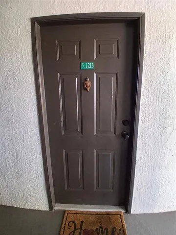 a view of a door