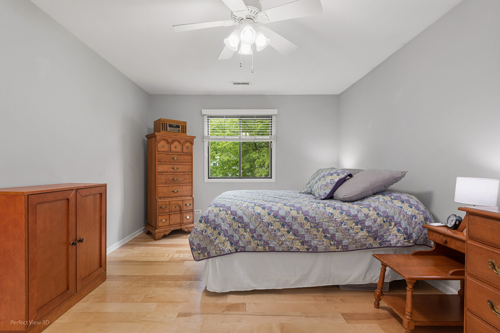 -n120 Windermere Road, Unit 2008 Winfield, IL 60190 - Photo 13 of 23 a bedroom with a bed and a chandelier