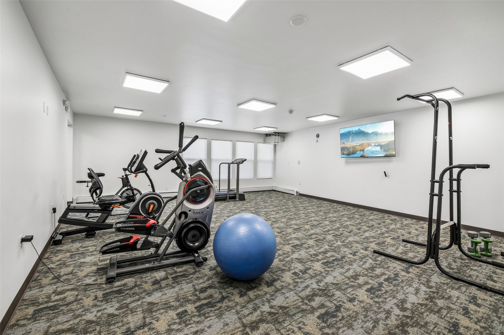 89310 Ryan Gulch Road, Unit 103 Silverthorne, CO 80498 - Photo 39 of 48 a view of a room with gym equipment