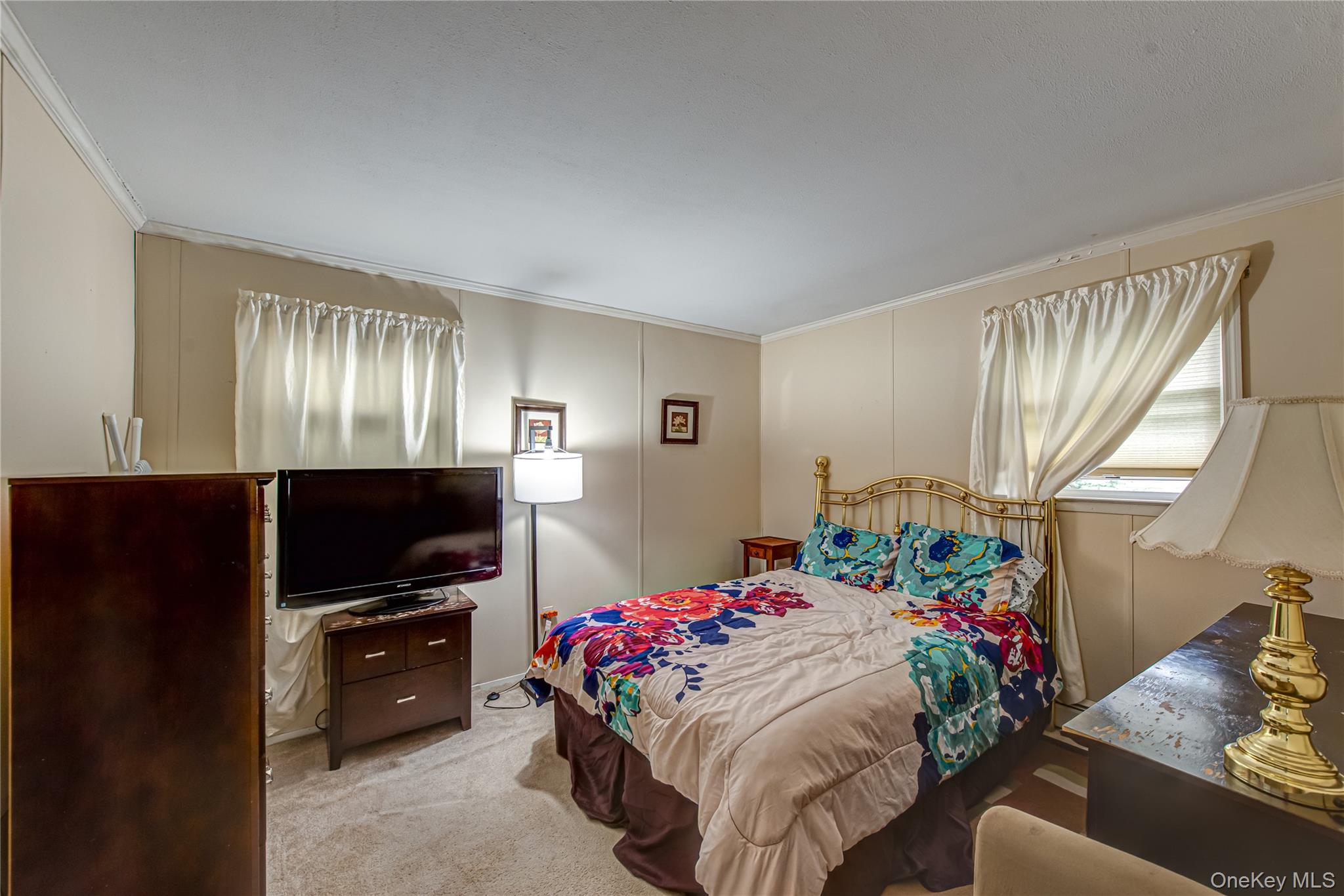 15 Major Road Massapequa, NY 11758 - Photo 12 of 25 a bedroom with furniture and a flat screen tv