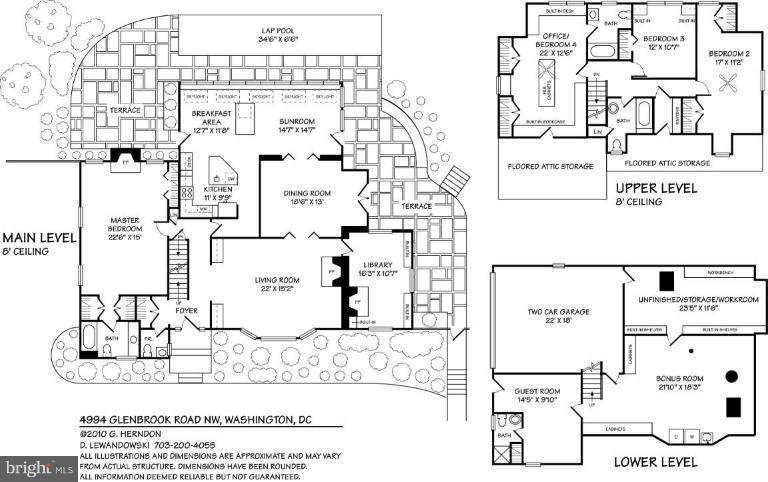 4994 Glenbrook Road Northwest Washington, DC 20016 - Photo 18 of 18 Floor Plan #1