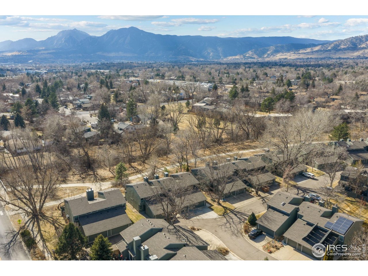 4258 Corriente Place Boulder, CO 80301 - Photo 31 of 37 an aerial view of residential house and mountain view
