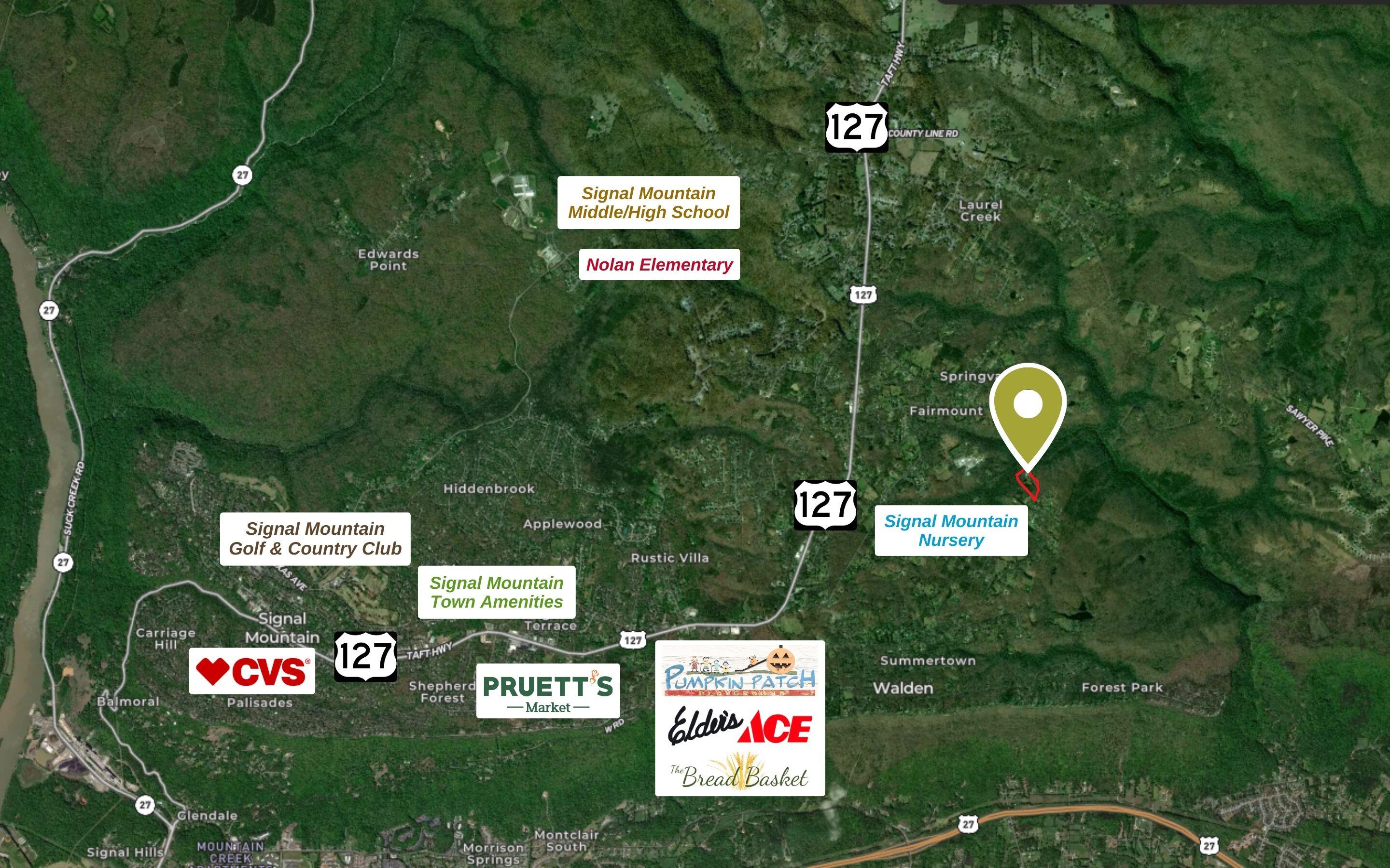 6015 Sawyer Road Signal Mountain, TN 37377 - Photo 42 of 44 Convenient to Where You Want to Be