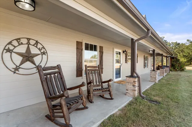 a view of outdoor space with seating
