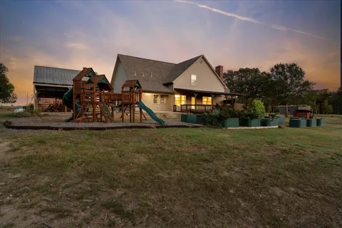 a view of lake and mountain
