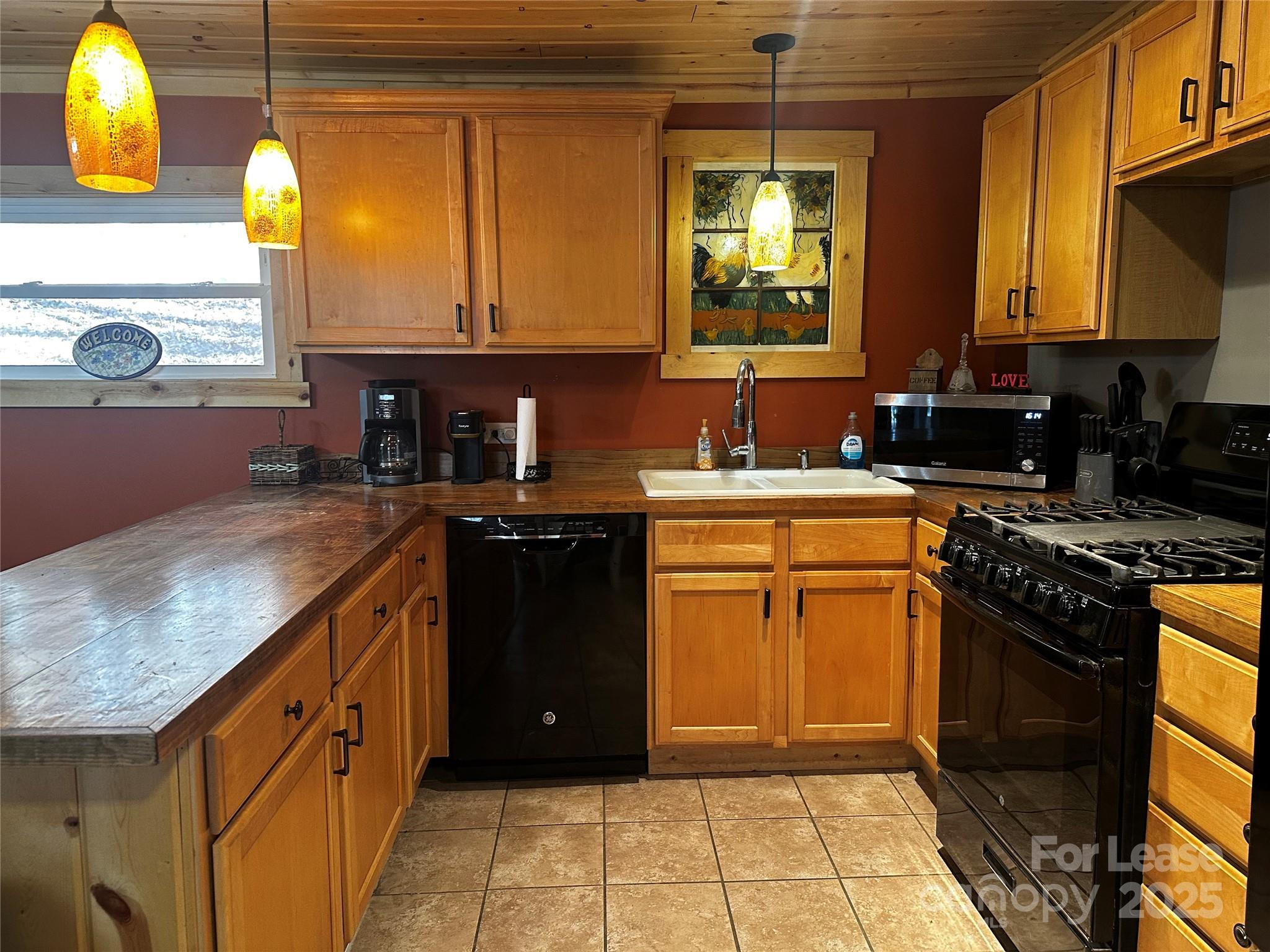 717 Deep Gap Road Burnsville, NC 28714 - Photo 19 of 23 a kitchen with a sink and a stove