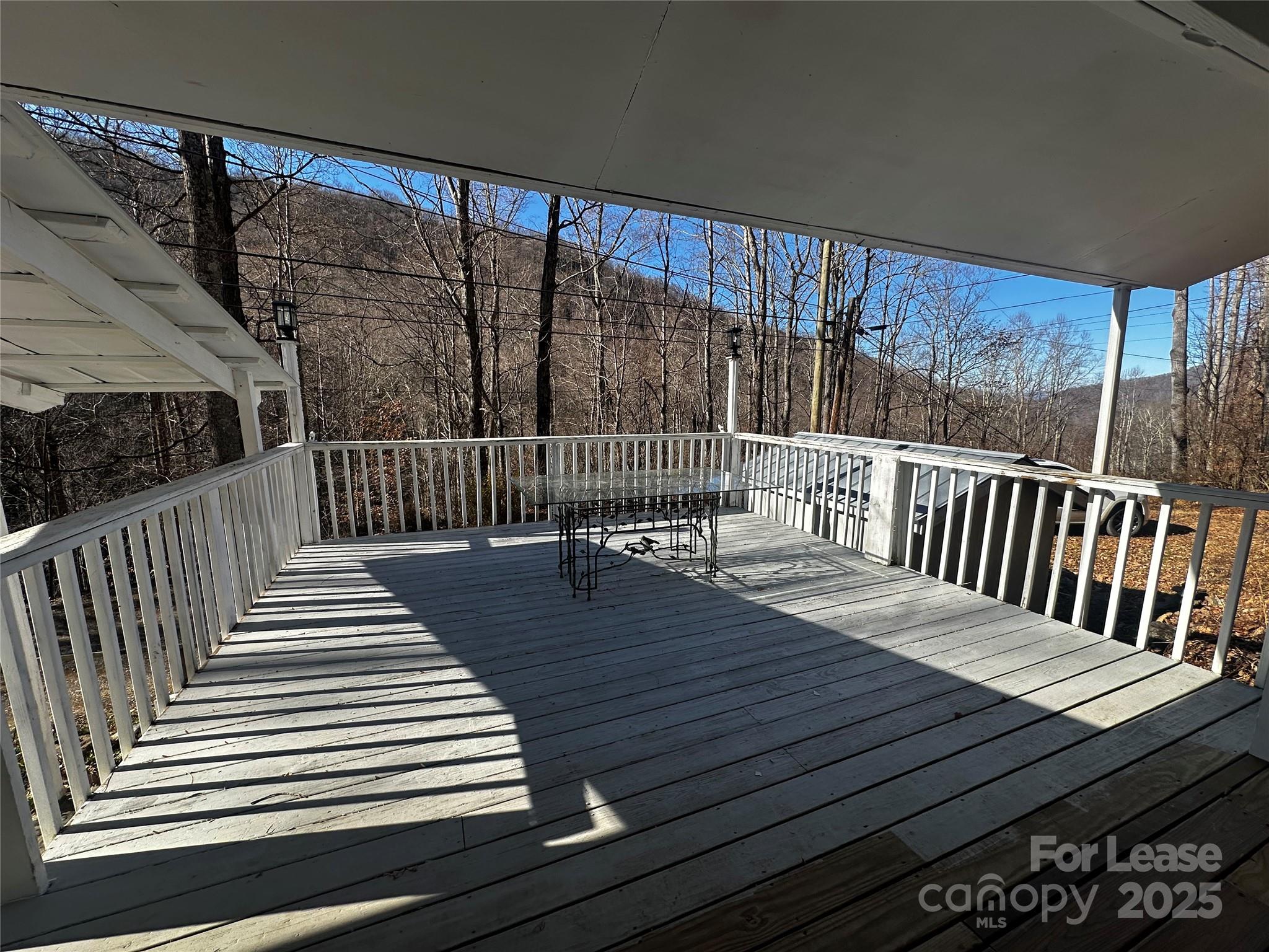 717 Deep Gap Road Burnsville, NC 28714 - Photo 4 of 23 a view of a wooden deck