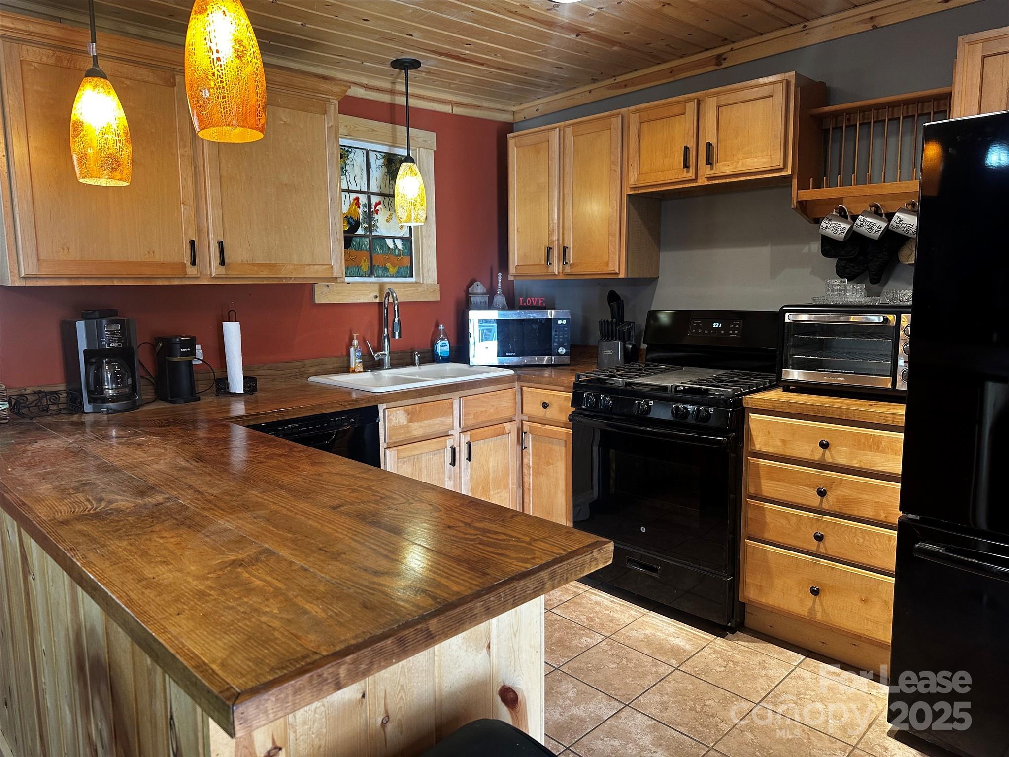 717 Deep Gap Road Burnsville, NC 28714 - Photo 5 of 23 a kitchen with a stove a sink and a refrigerator