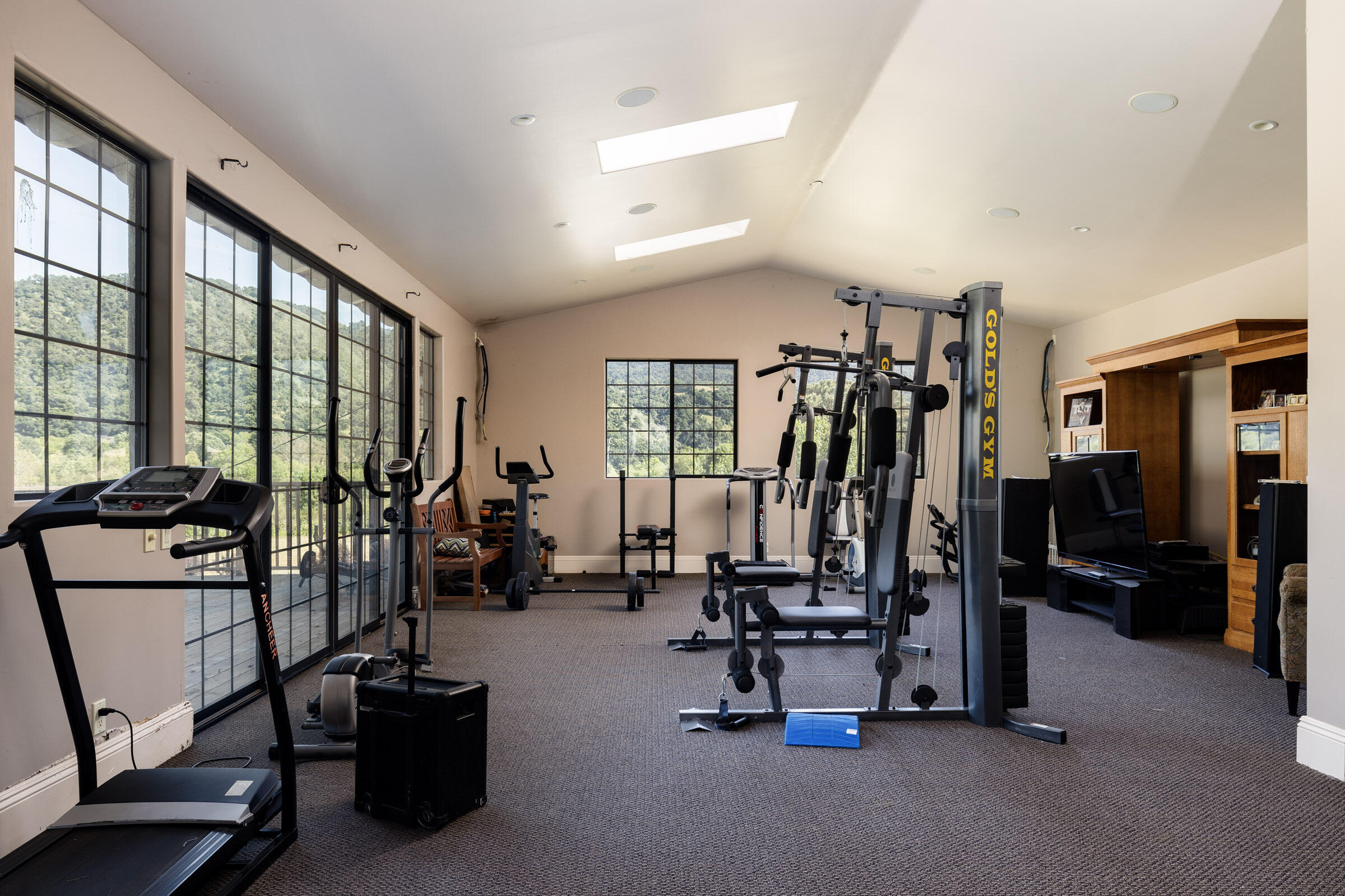 120 Meadowlark Road Santa Ynez, CA 93460 - Photo 17 of 42 a view of a room with gym equipment