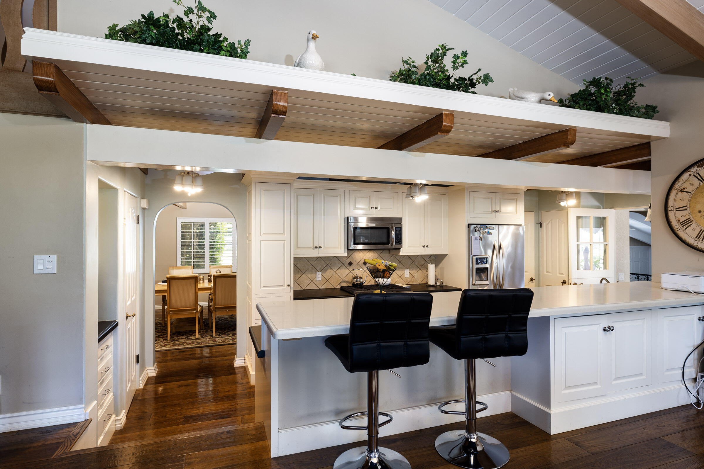 120 Meadowlark Road Santa Ynez, CA 93460 - Photo 10 of 42 a dining table with chairs and wooden floor