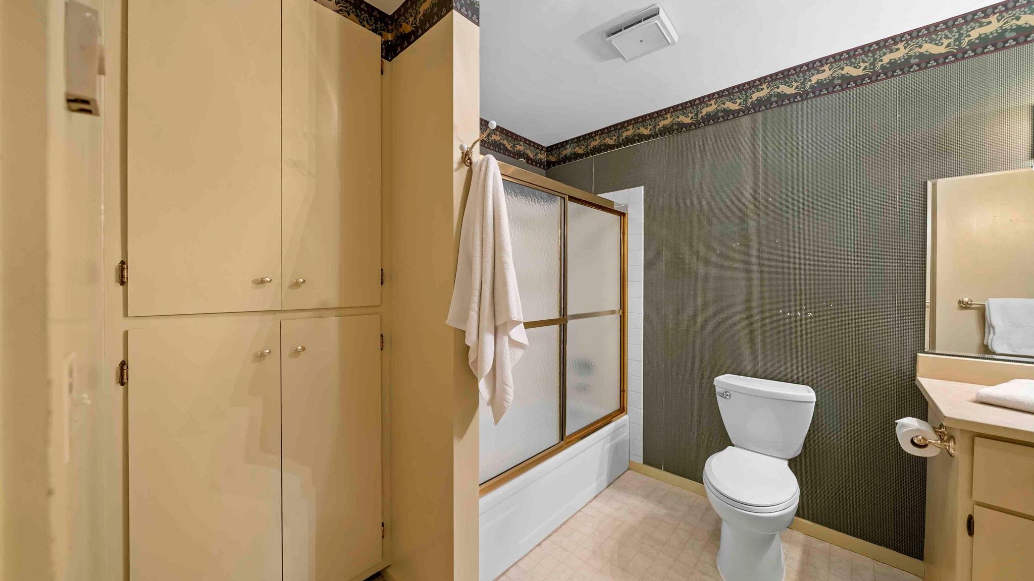 11 Shasta Trail Graeagle, CA 96103 - Photo 23 of 28 a bathroom with a toilet and a shower