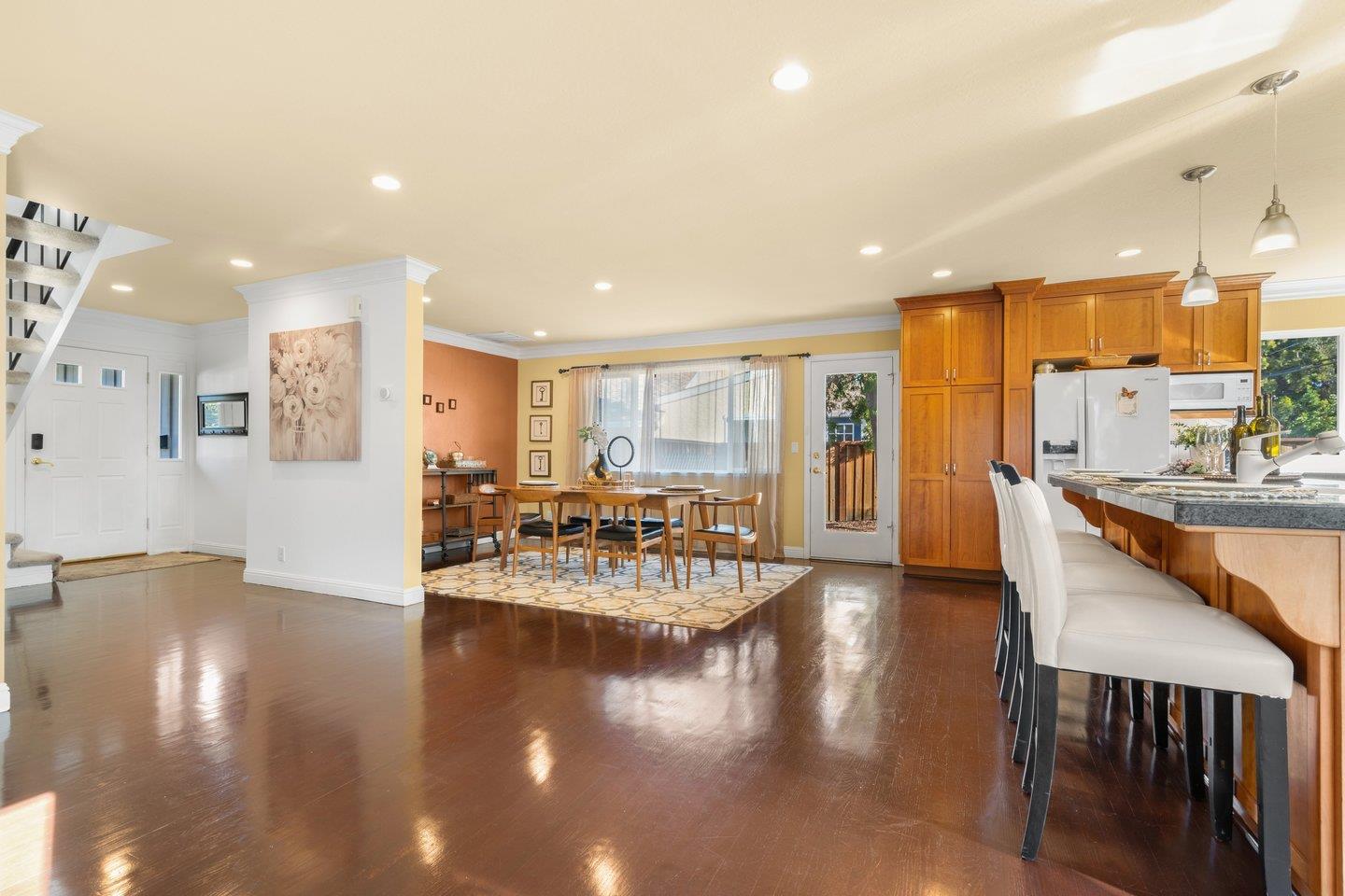 2248 Montezuma Drive Campbell, CA 95008 - Photo 11 of 36 a very nice looking living room with dining room and wooden floor