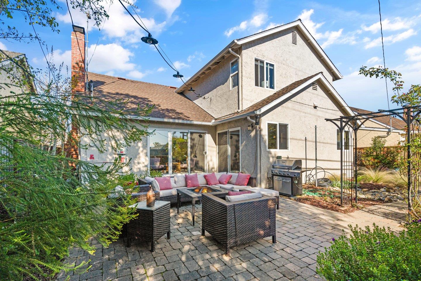 2248 Montezuma Drive Campbell, CA 95008 - Photo 30 of 36 a view of a patio with couches table and chairs and potted plants