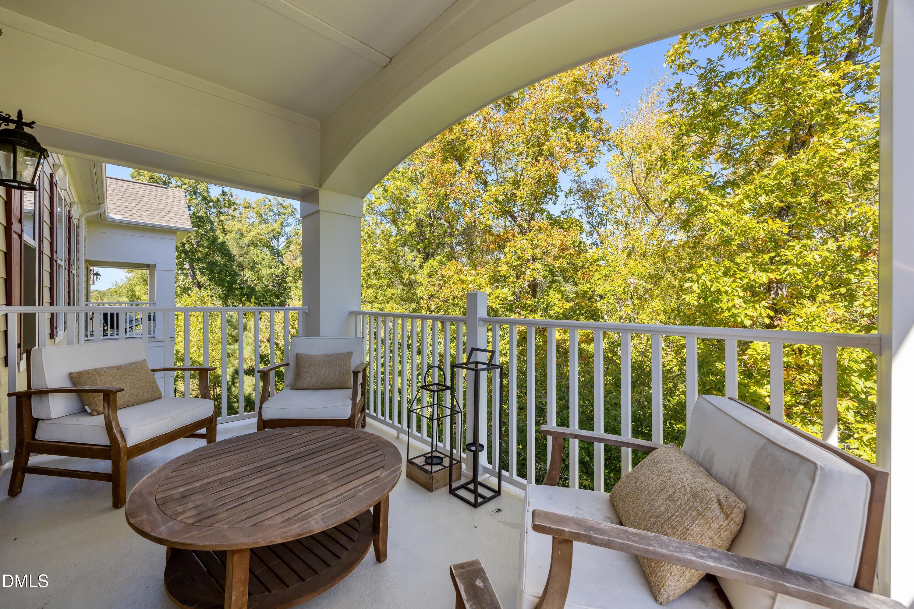 a view of a chairs in balcony