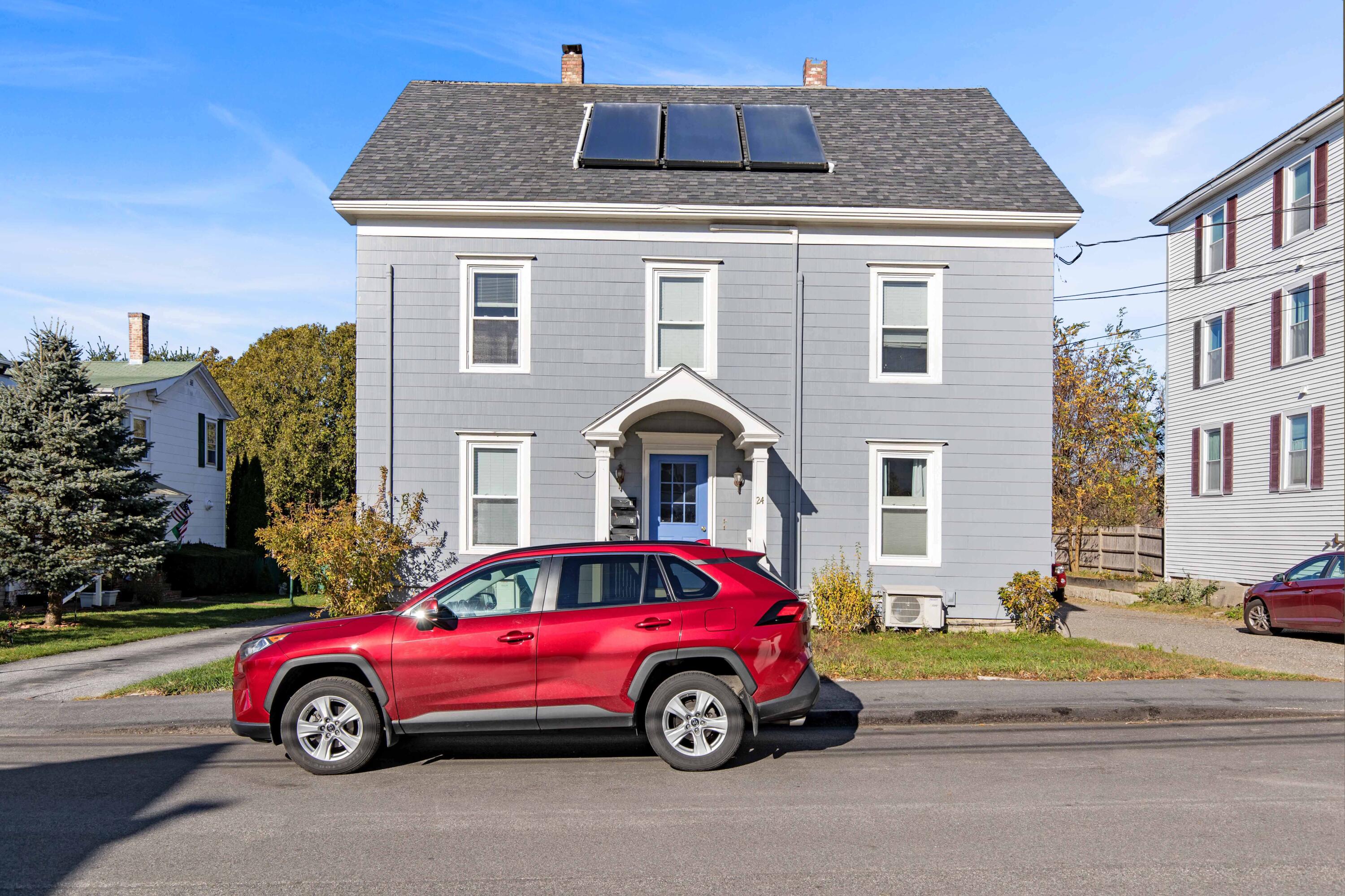 24 Oak Street Brunswick, ME 04011 - Photo 2 of 53 Front with Solar Panels