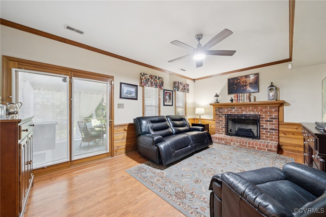 3000 Cove Ridge Road Midlothian, VA 23112 - Photo 23 of 47 a living room with furniture and a fireplace