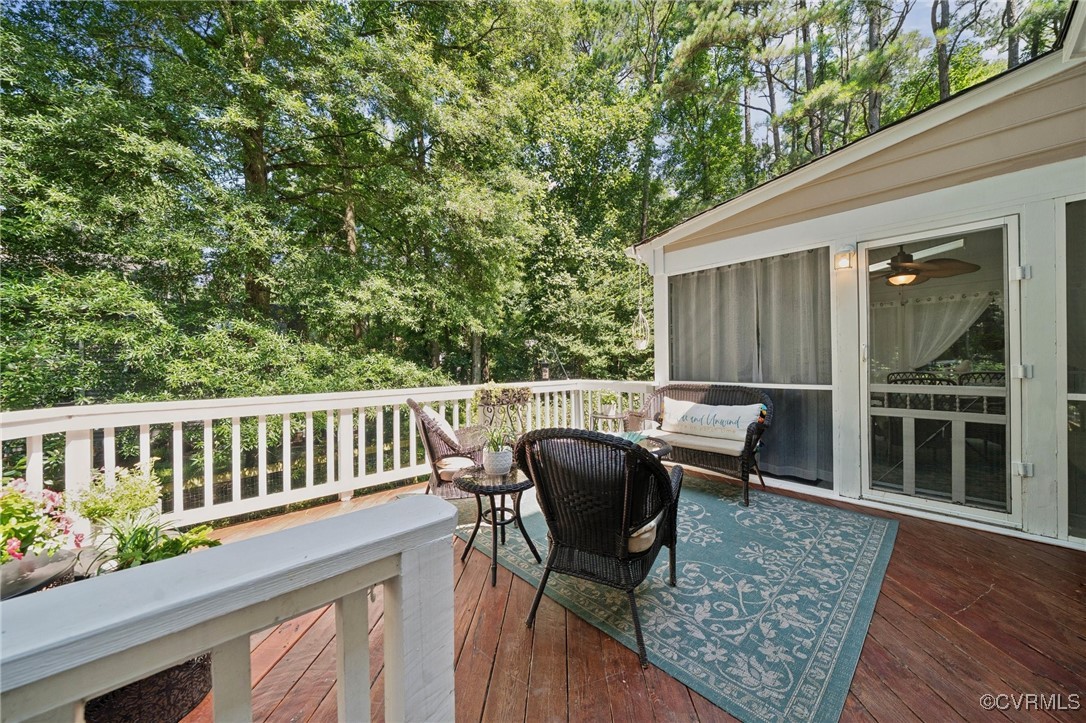 3000 Cove Ridge Road Midlothian, VA 23112 - Photo 43 of 47 a view of a chair and table in the balcony