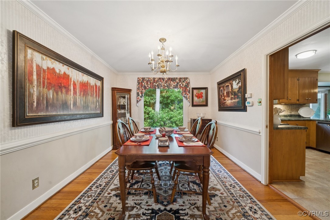 3000 Cove Ridge Road Midlothian, VA 23112 - Photo 10 of 47 a view of a dining room with furniture window and wooden floor