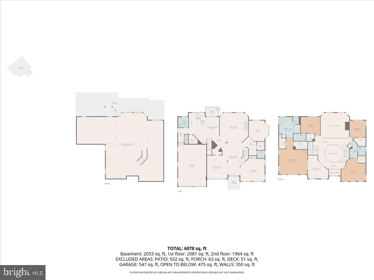 7136 Ayers Meadow Lane Springfield, VA 22150 - Photo 50 of 53 Floor Plan of 3 levels
