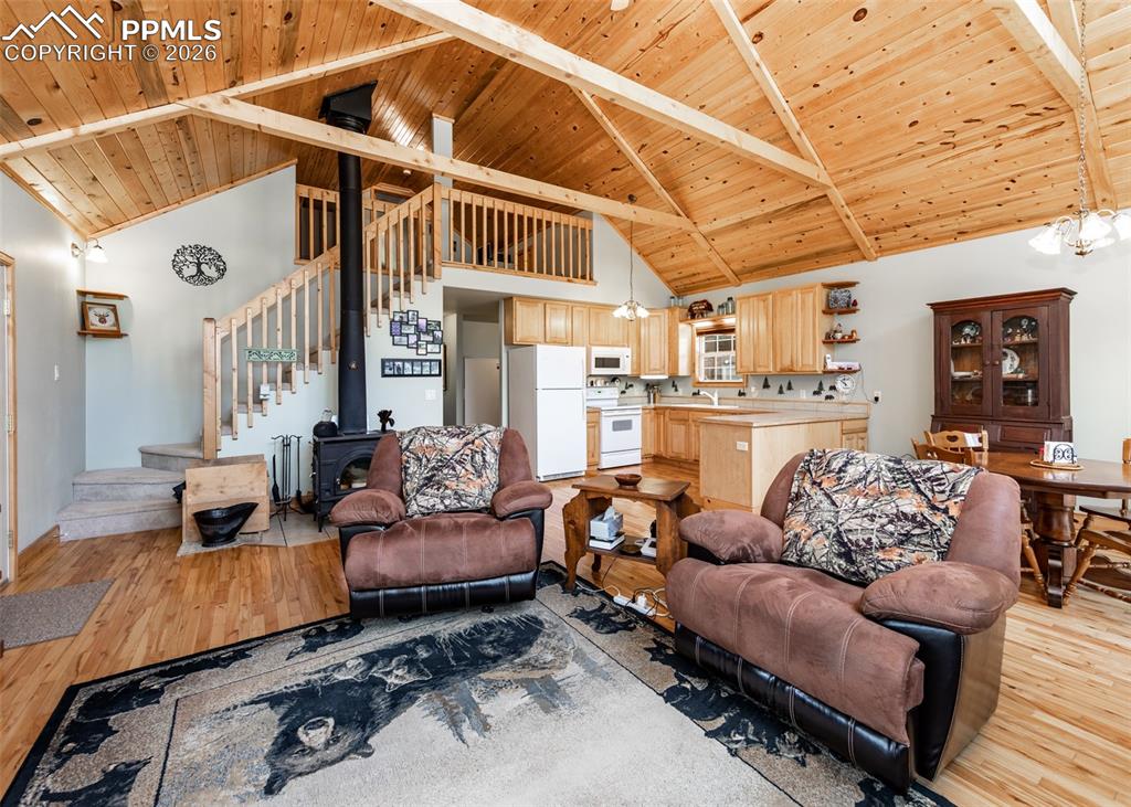 331 Westcliffe Drive Rye, CO 81069 - Photo 18 of 50 a living room with furniture and wooden floor