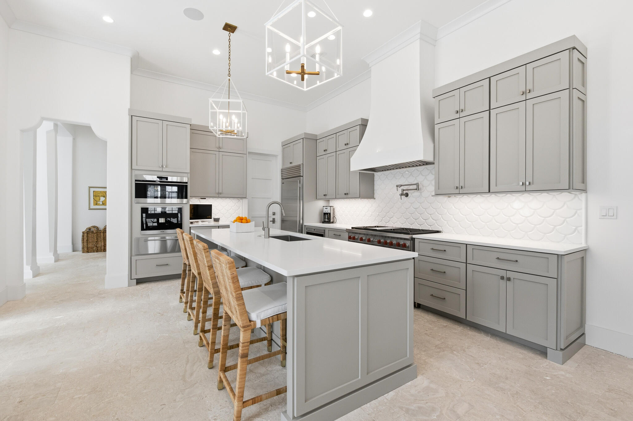 36 Sea Star Ct Inlet Beach Inlet Beach, FL 32461 - Photo 12 of 75 a kitchen with kitchen island granite countertop a sink cabinets and stainless steel appliances