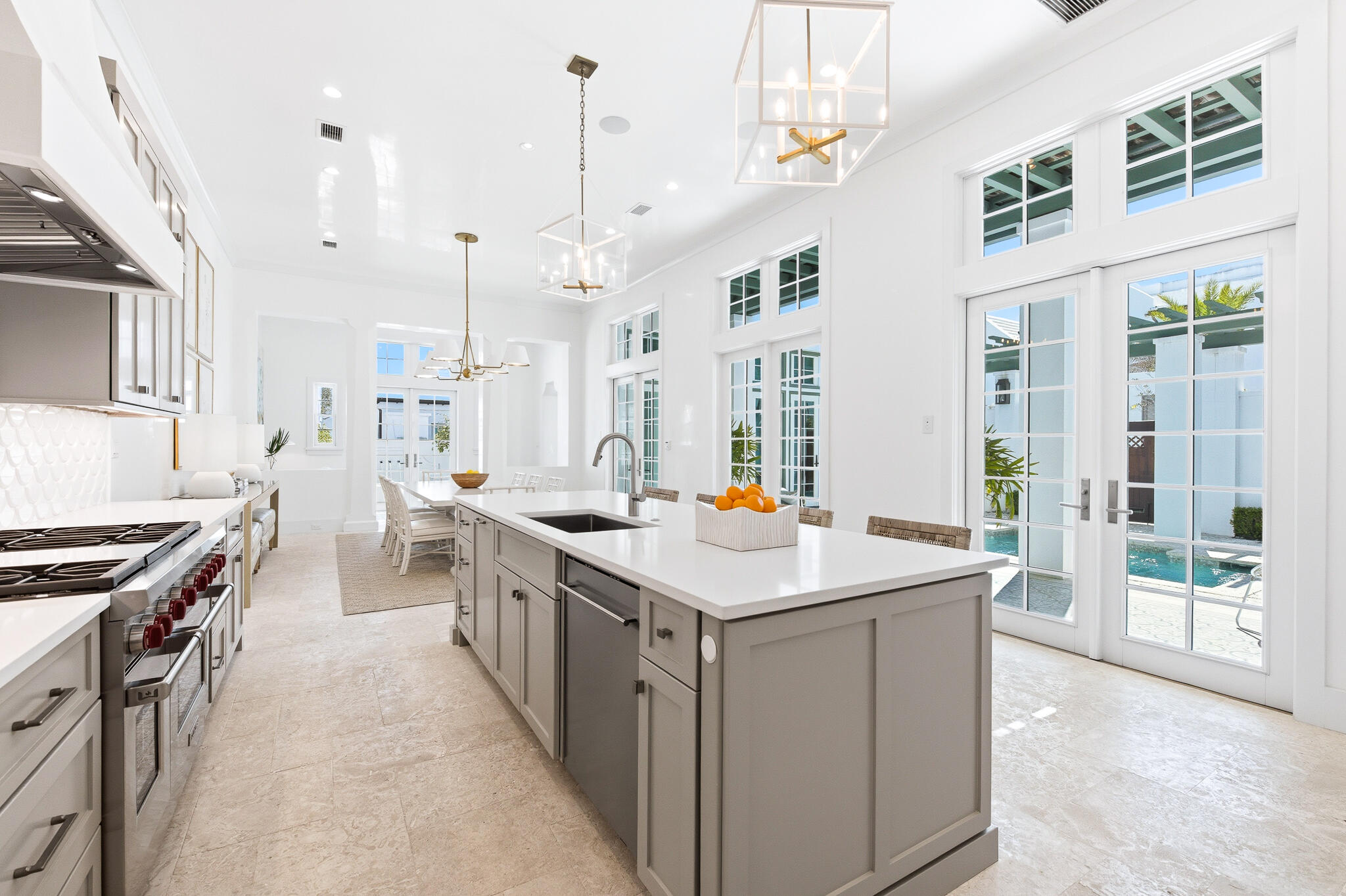 36 Sea Star Ct Inlet Beach Inlet Beach, FL 32461 - Photo 16 of 75 a kitchen that has a lot of counter space and a sink