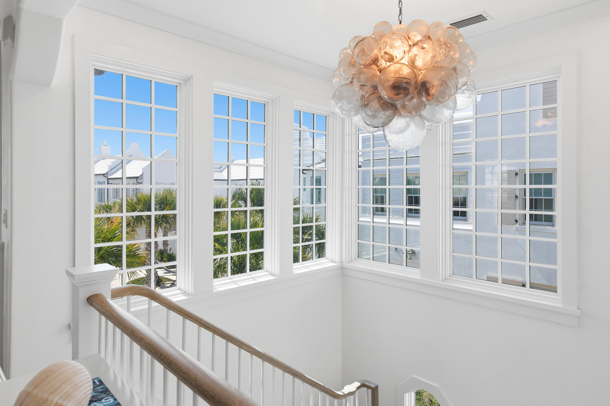 36 Sea Star Ct Inlet Beach Inlet Beach, FL 32461 - Photo 43 of 75 a view of a balcony with a chandelier