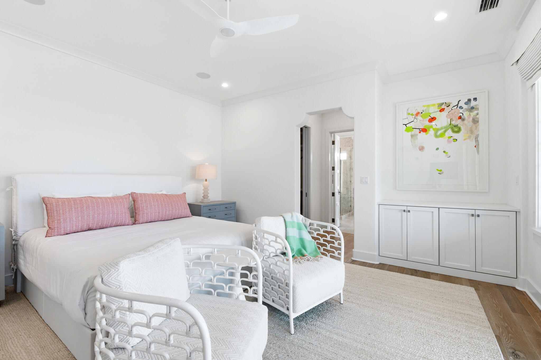 36 Sea Star Ct Inlet Beach Inlet Beach, FL 32461 - Photo 52 of 75 a bedroom with a bed and painting on the wall