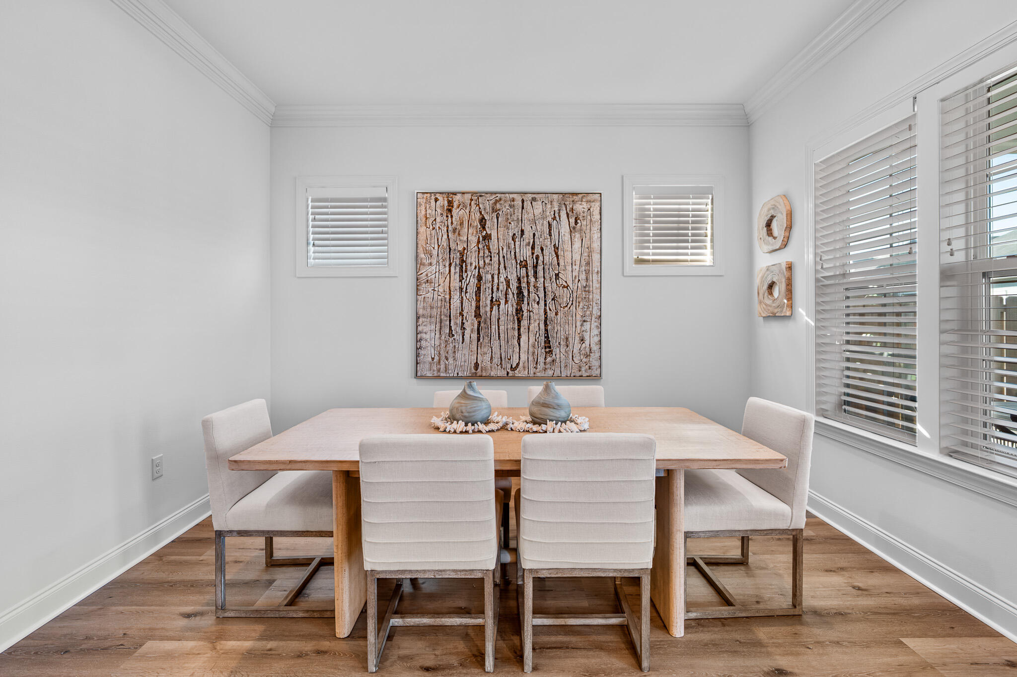 90 Suwannee Dr Inlet Beach Inlet Beach, FL 32461 - Photo 22 of 59 a view of a dining room with furniture and wooden floor