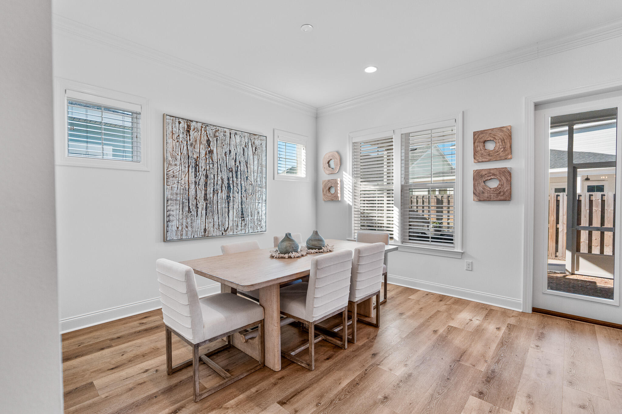 90 Suwannee Dr Inlet Beach Inlet Beach, FL 32461 - Photo 23 of 59 a view of a dining room with furniture and wooden floor