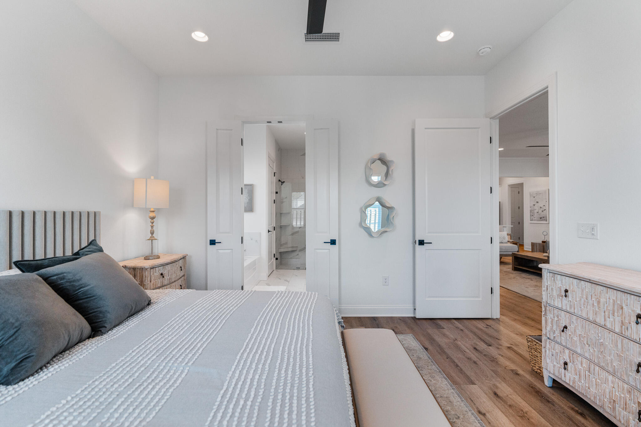 90 Suwannee Dr Inlet Beach Inlet Beach, FL 32461 - Photo 44 of 59 a spacious bedroom with a bed and a dresser