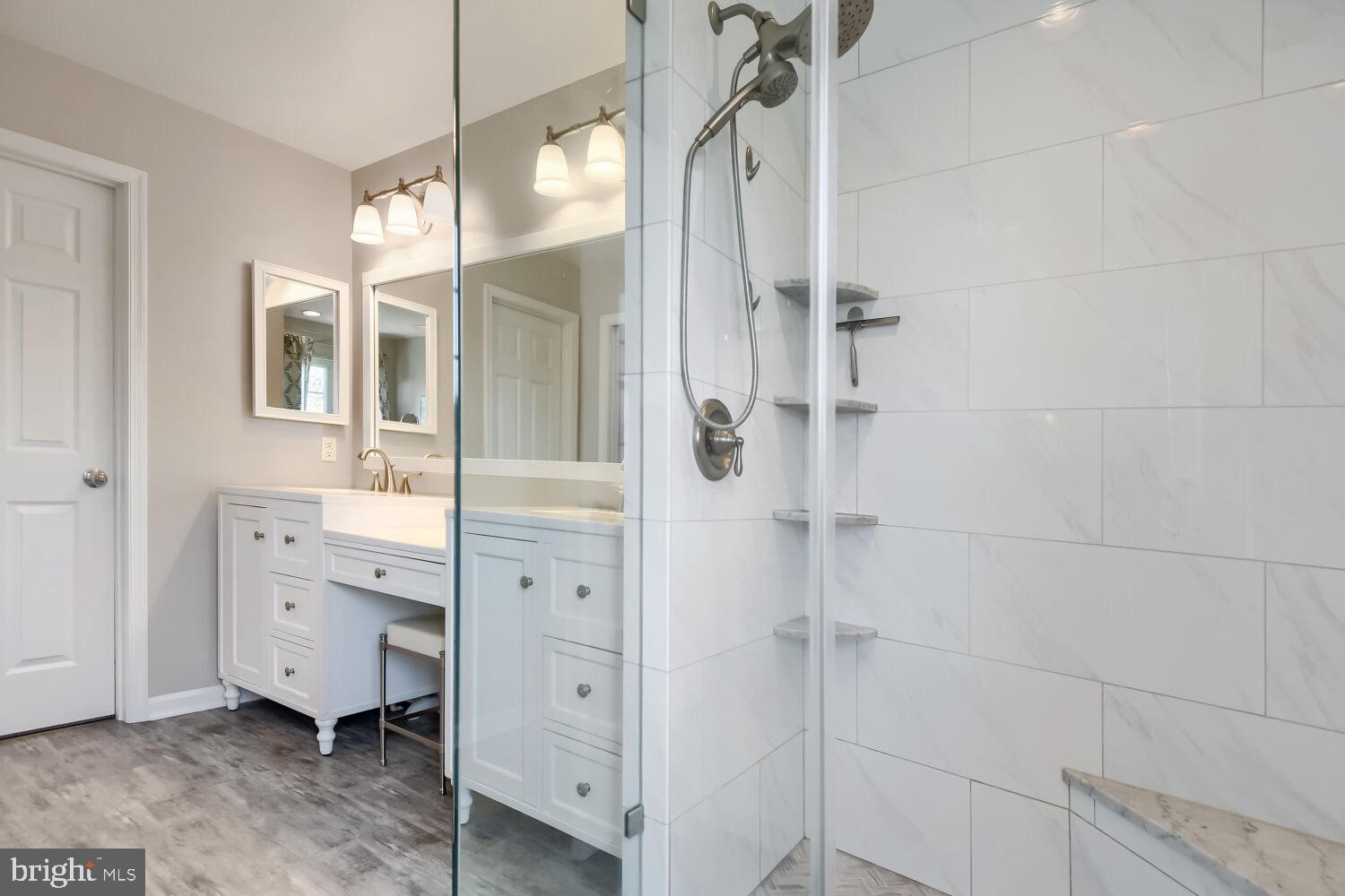 9805 Colenbourne Road Perry Hall, MD 21128 - Photo 15 of 28 Newly renovated master bath with walk in shower