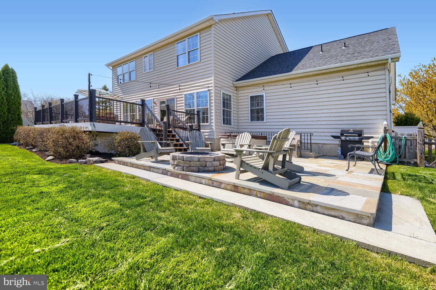 9805 Colenbourne Road Perry Hall, MD 21128 - Photo 27 of 28 Patio with fire pit off of deck