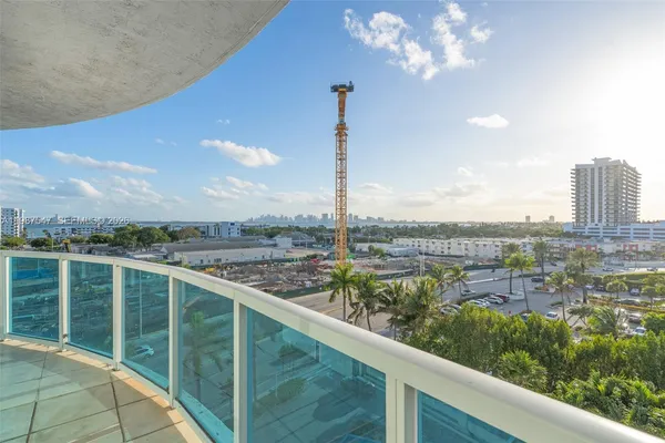 a view of a balcony