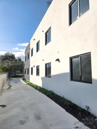 a front view of a house with windows