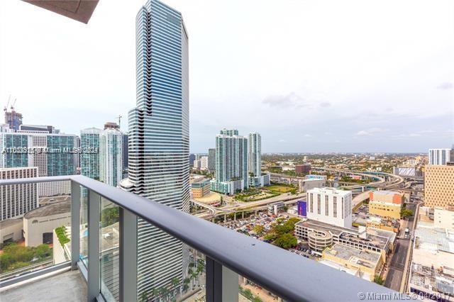 151 Southeast 1st Street, Unit 2811 Miami, FL 33131 - Photo 14 of 18 a view of a balcony with city view