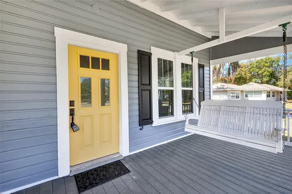 a view of a house with wooden floor