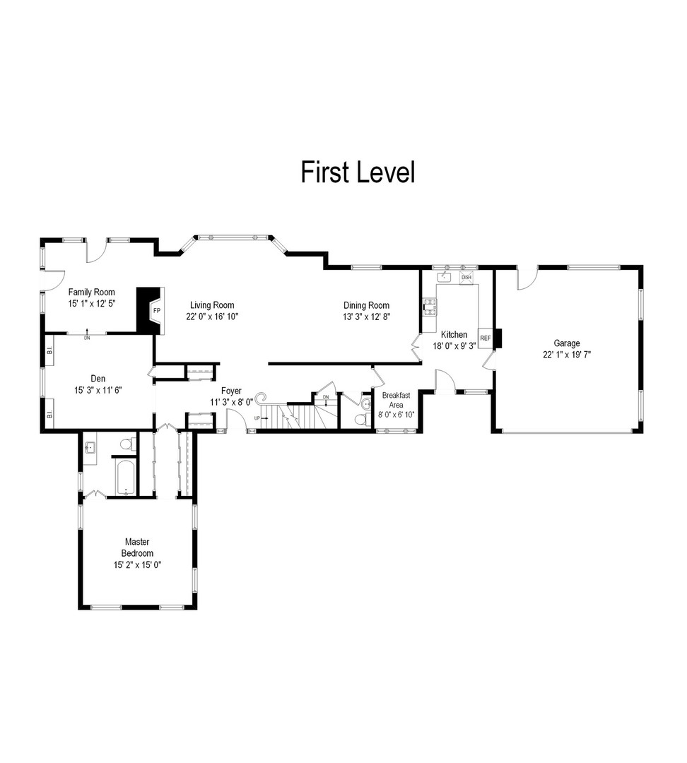 1347 Hackberry Lane Winnetka, IL 60093 - Photo 22 of 25 a picture of a floor plan