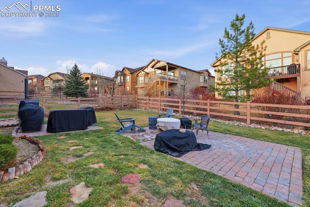 2374 Cinnabar Road Colorado Springs, CO 80921 - Photo 49 of 50 This back yard is ready for a party when spring comes!