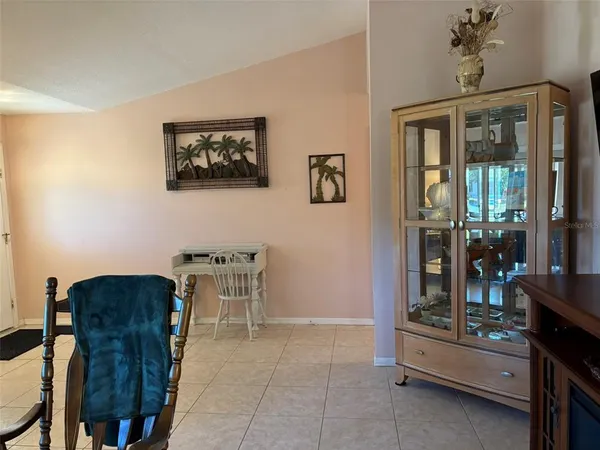 a workspace with furniture and window